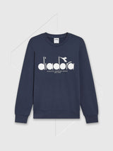 Diadora Sweatshirt Crew Logo Blue Denim