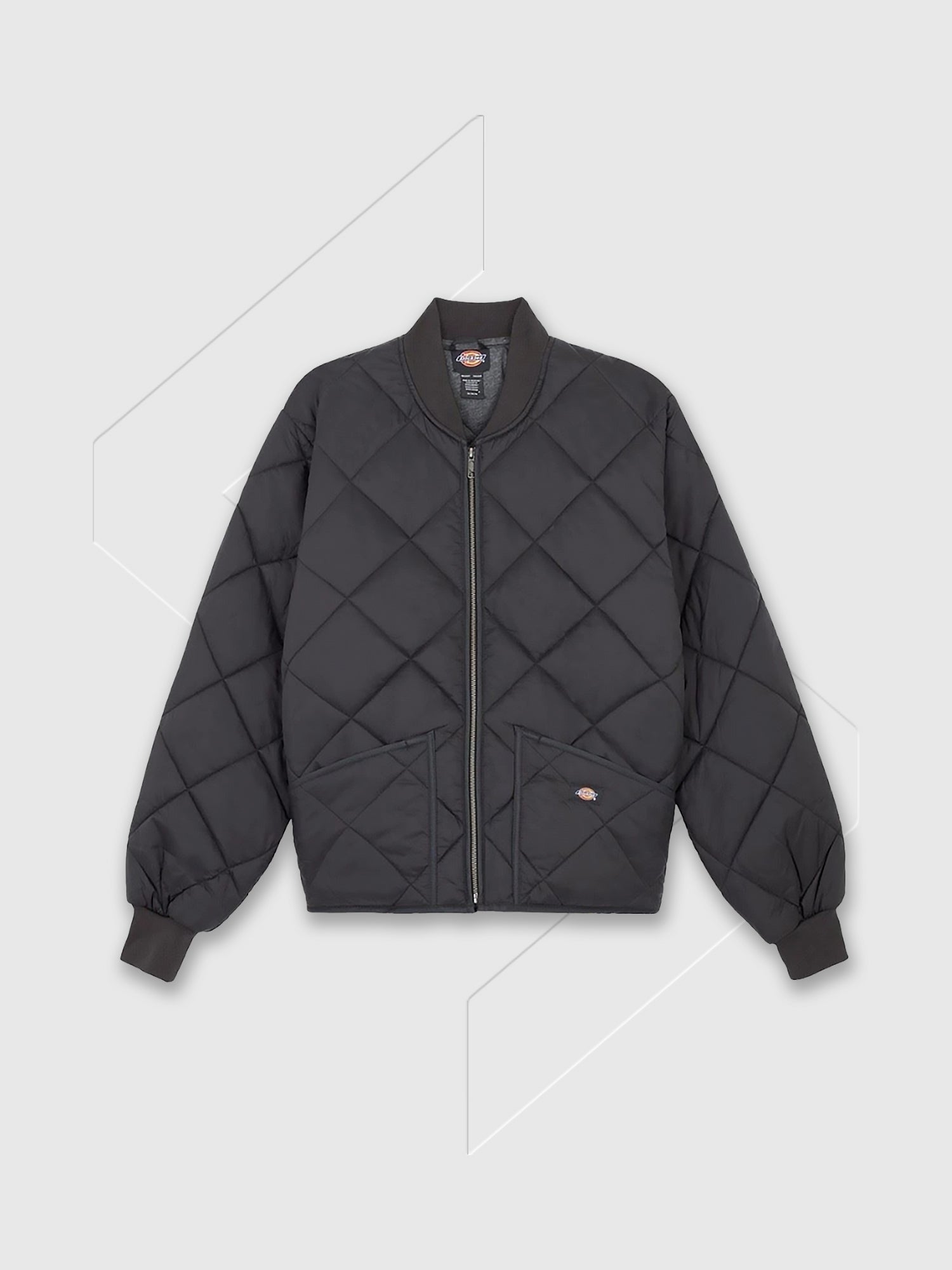 Dickies Diamond Quilted Nylon Jacket Black from Saxumo.com