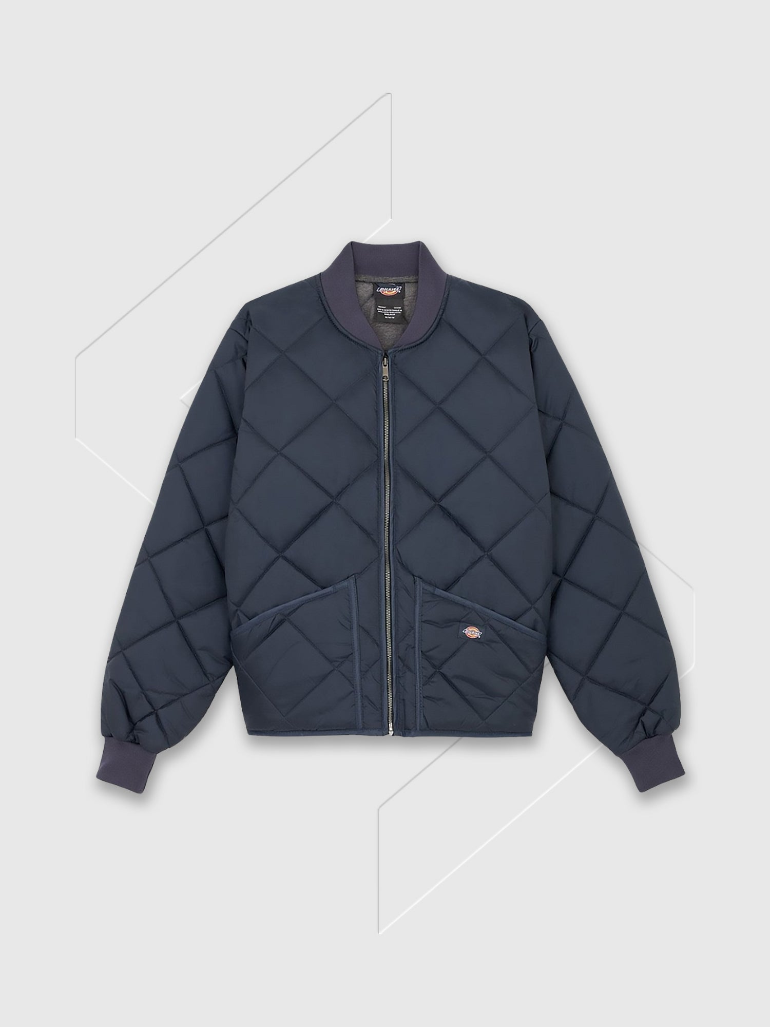 Dickies Diamond Quilted Nylon Jacket Dark Navy from Saxumo.com