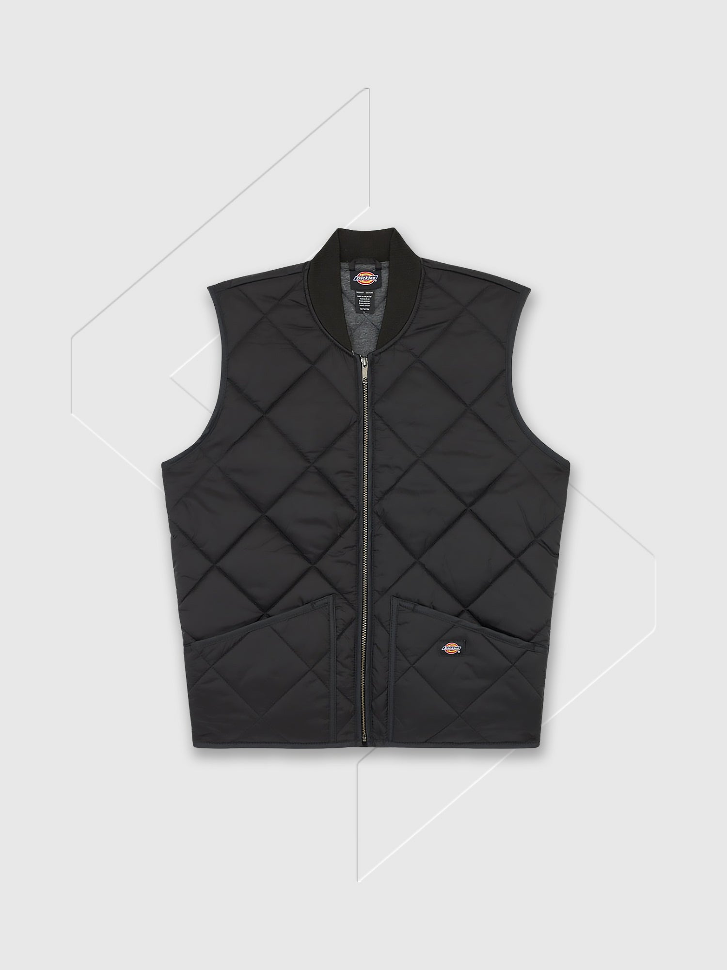 Dickies Diamond Quilted Vest Black from Saxumo.com
