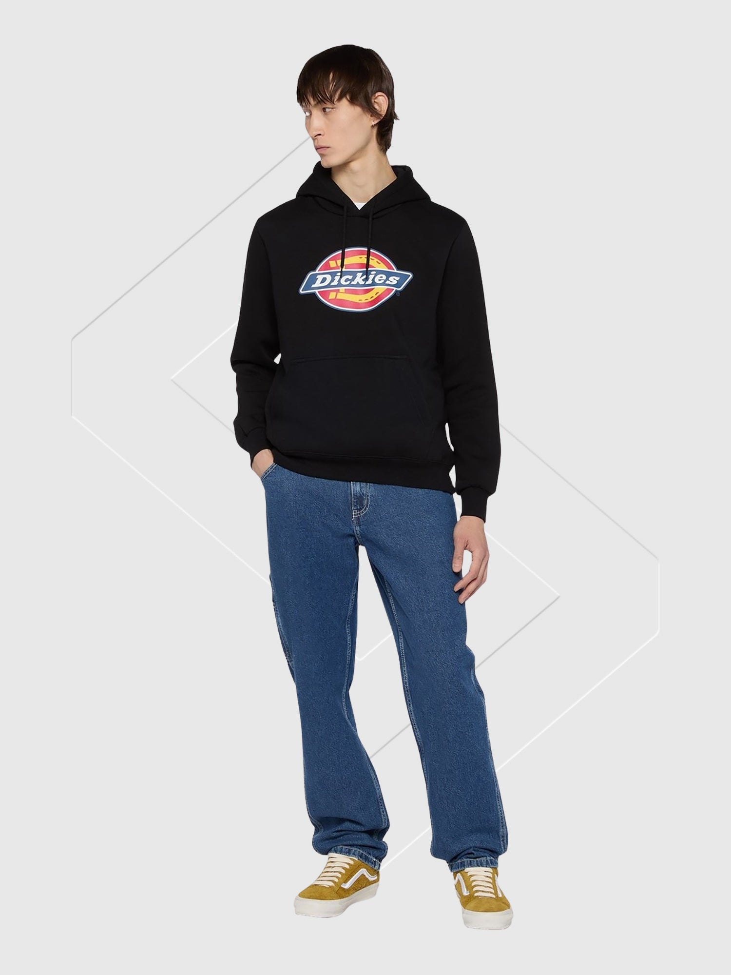 Dickies Icon Logo Hoodie Black from Saxumo.com