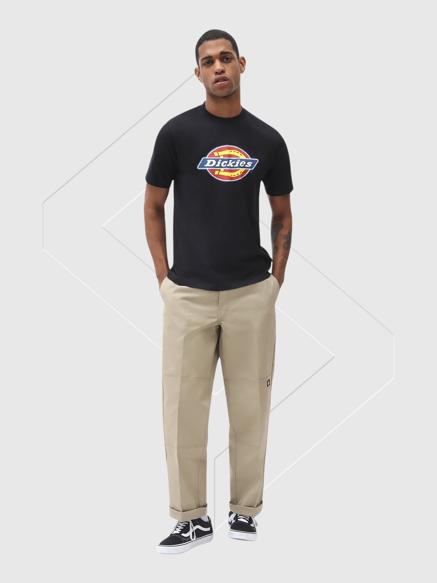Dickies Icon Logo Short Sleeve T-Shirt Black from Saxumo.com