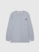 Dickies Pocket Tee Long Sleeve Heather Grey from Saxumo.com