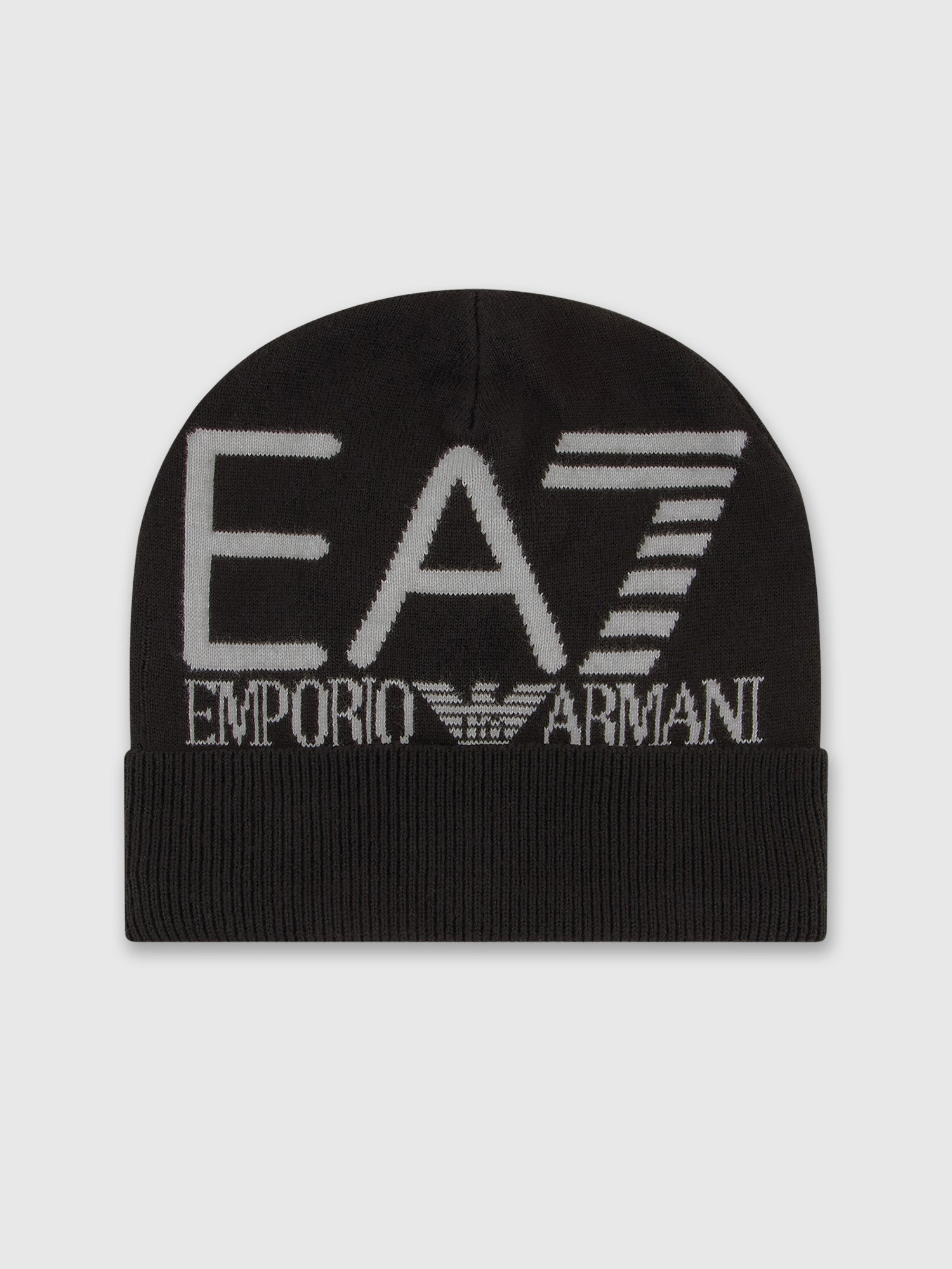 EA7 Emporio Armani Beanie Hat Black/Cooper from Saxumo.com