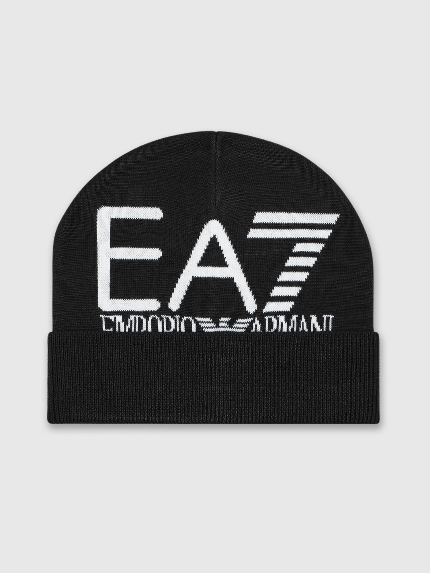 EA7 Emporio Armani Beanie Hat Black/White from Saxumo.com