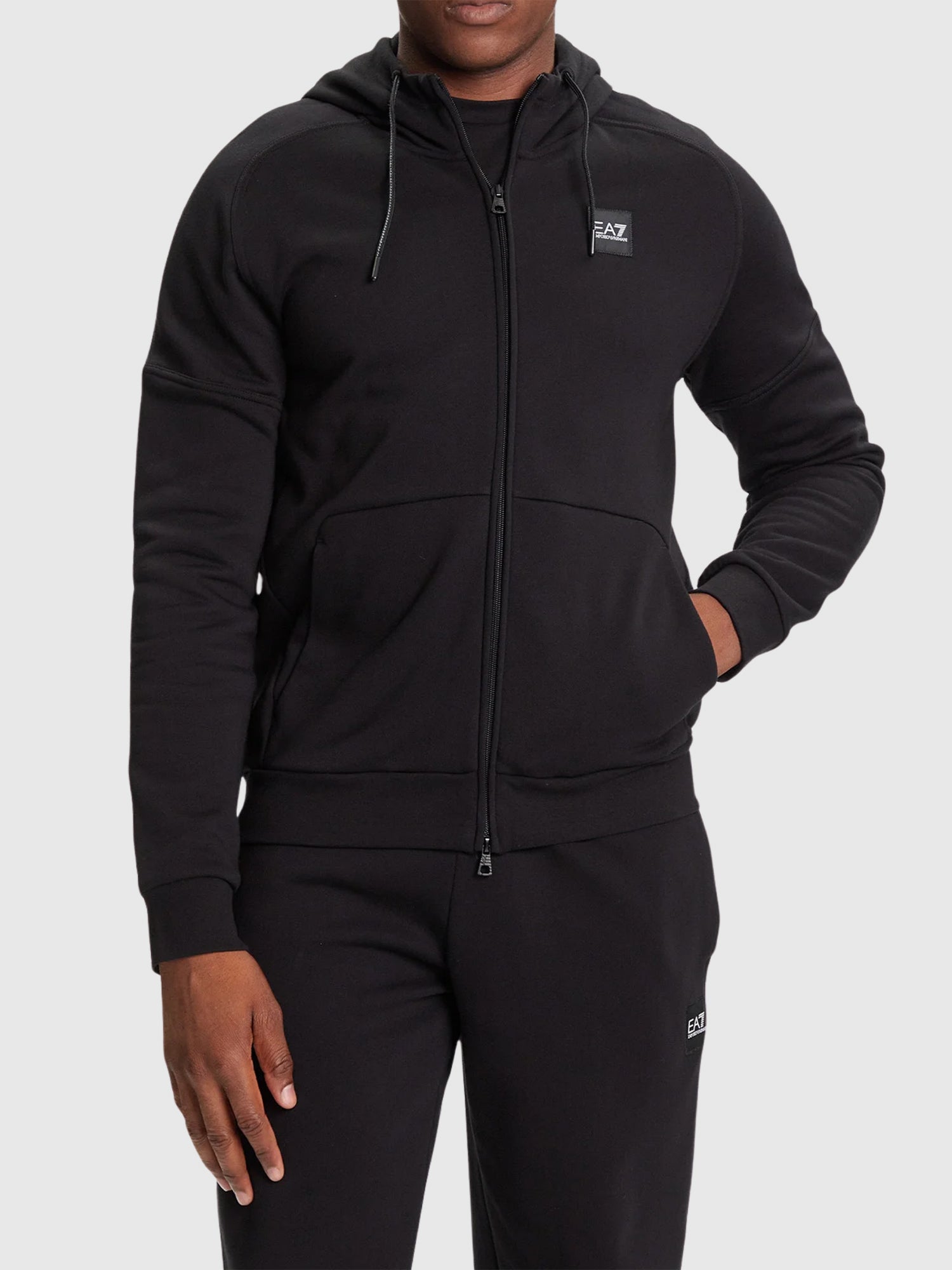 EA7 Emporio Armani Box Logo Tracksuit Black from Saxumo.com