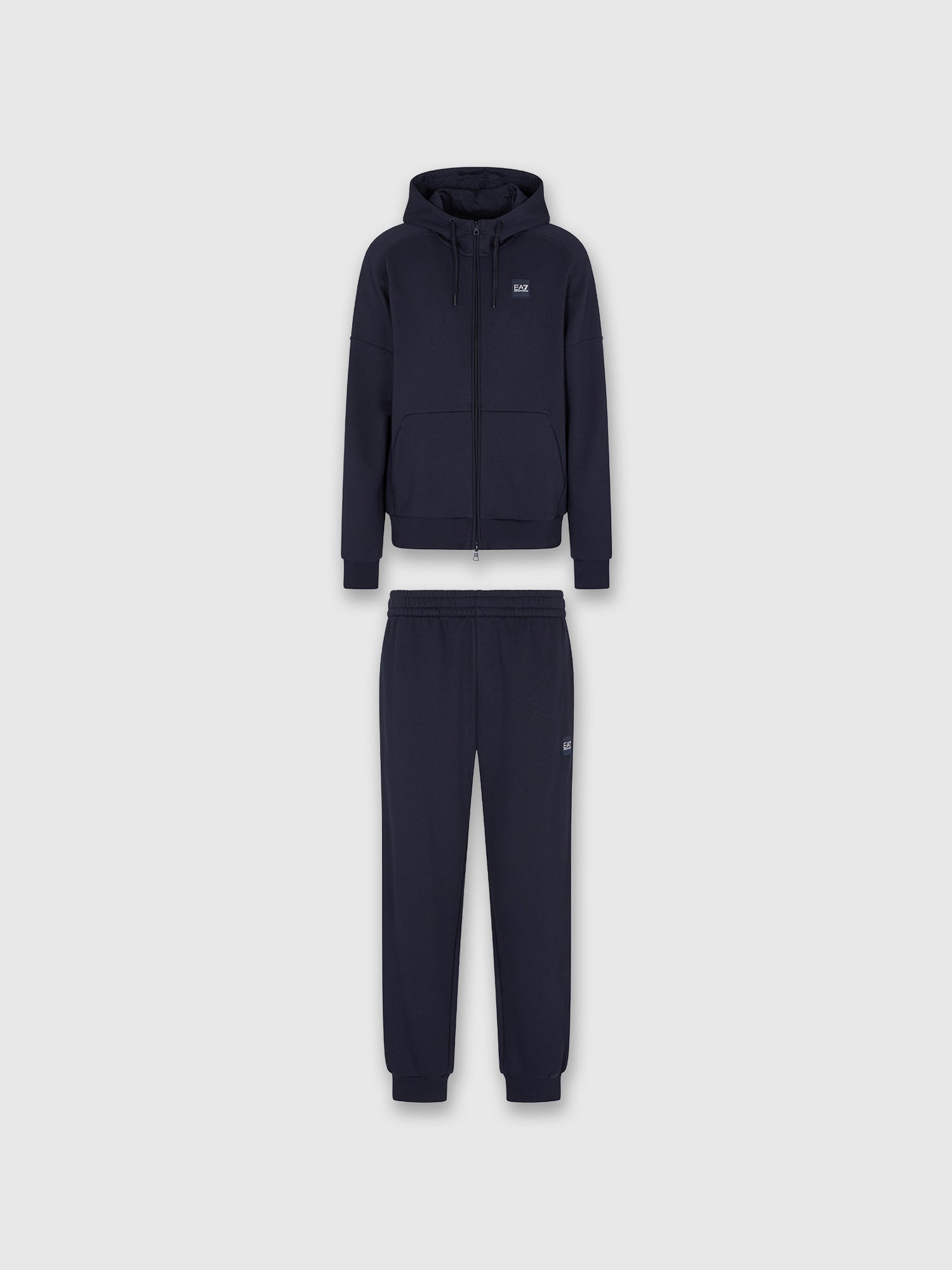 EA7 Emporio Armani Box Logo Tracksuit Navy Blue from Saxumo.com