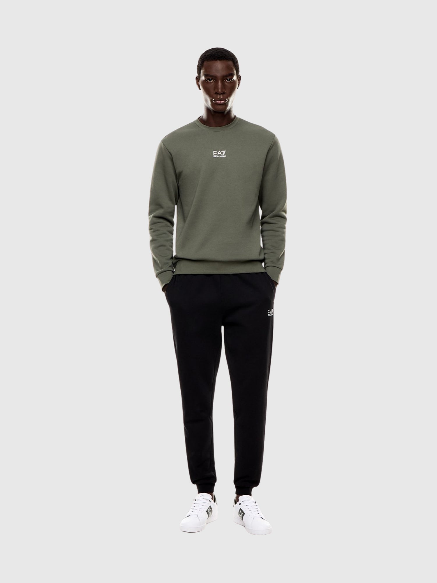 EA7 Emporio Armani Core Tracksuit Khaki/Black from Saxumo.com