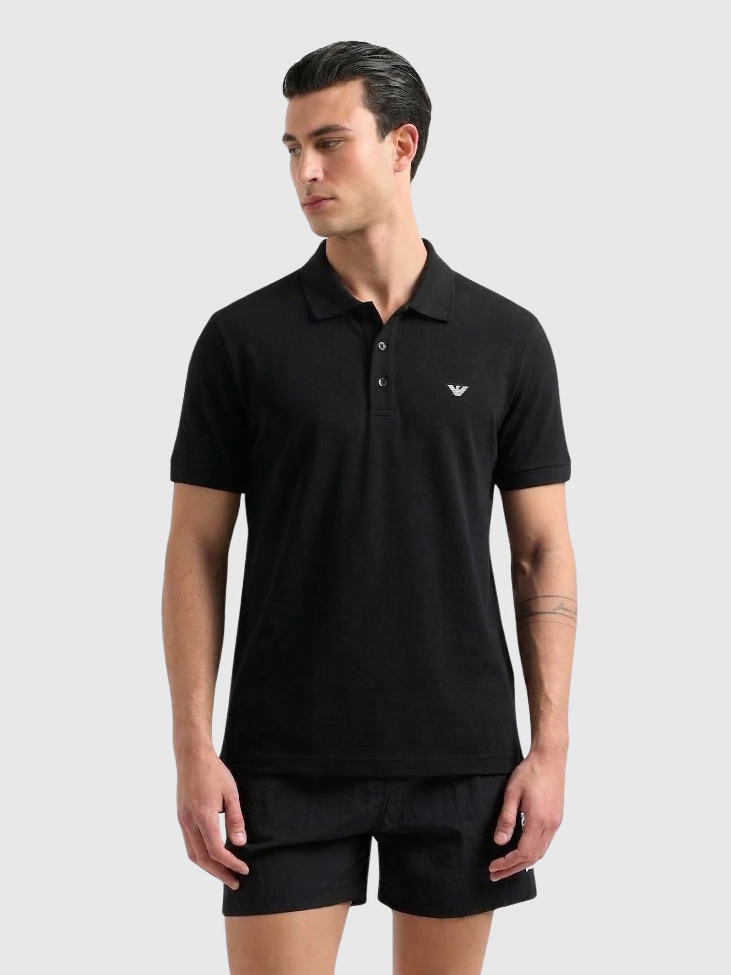 EA7 Emporio Armani Polo Shirt Black from Saxumo.com