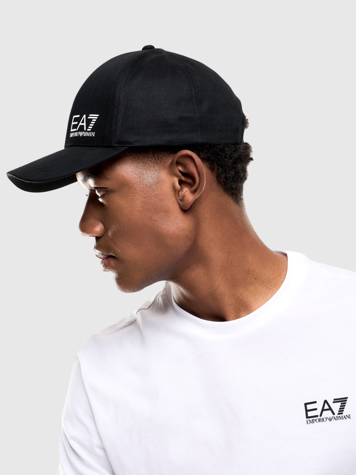 EA7 Emporio Armani Train Core Cotton Cap Black/White from Saxumo.com