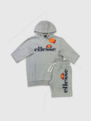 Ellesse SL Gottero OH Bossini Hoodie/Short Set Grey from Saxumo