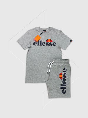 Ellesse SL Prado Bossini T-Shirt/Short Set Grey from Saxumo.com
