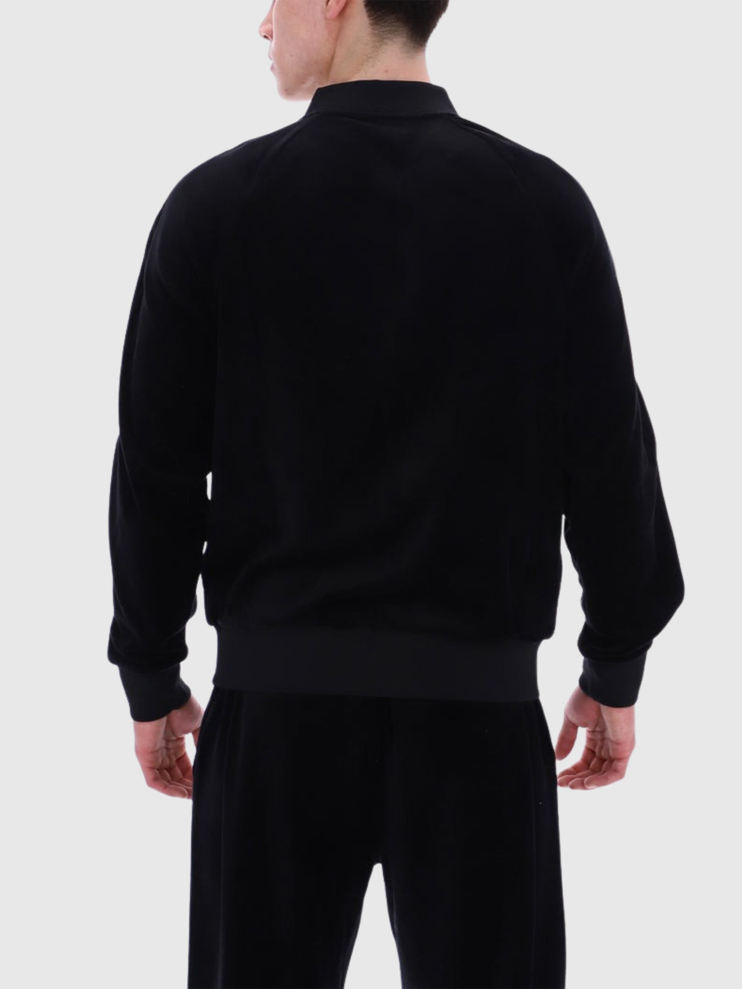 FILA Fella Velour Jacket Black/Coconut Milk from Saxumo.com