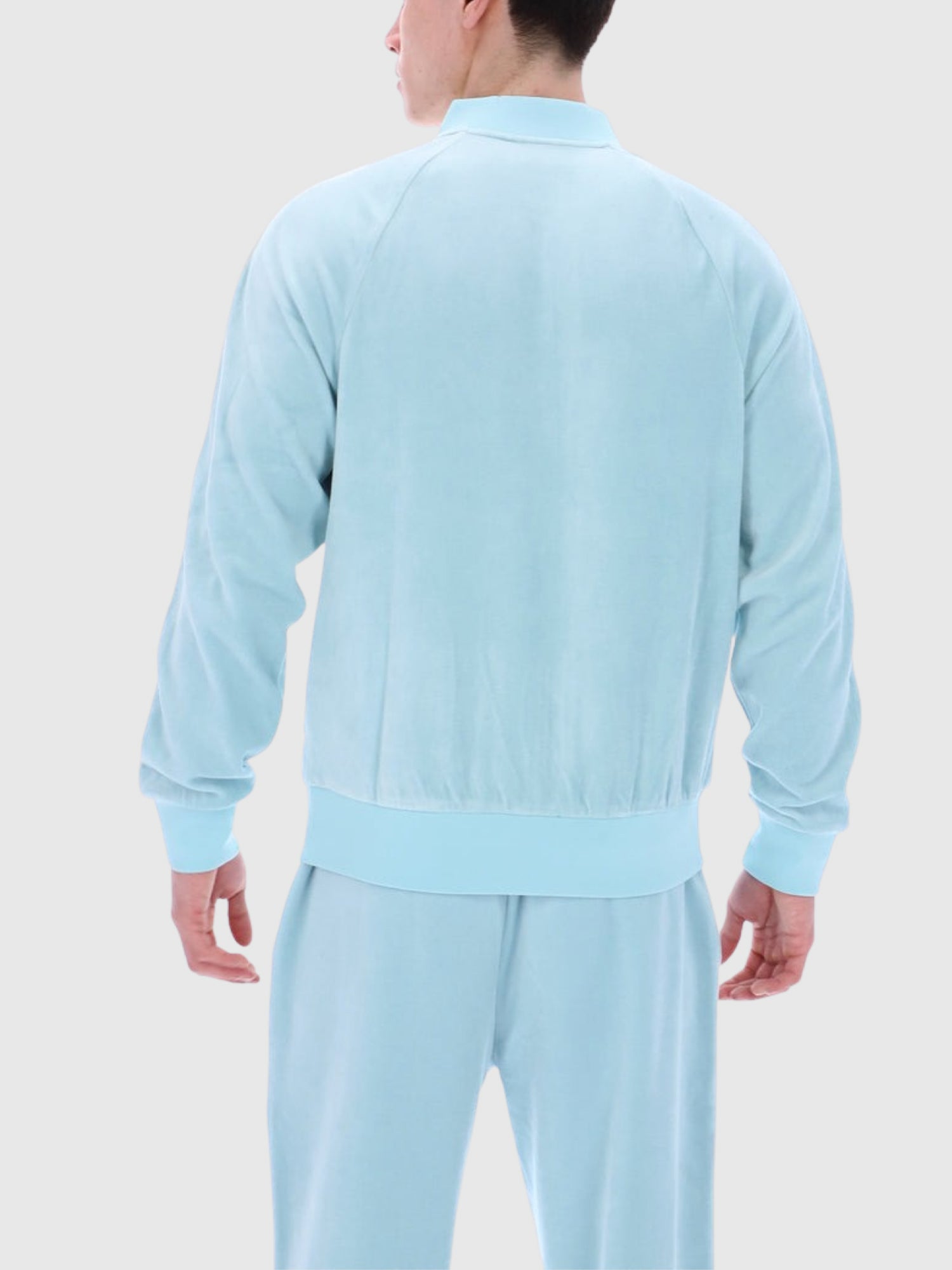 FILA Fella Velour Jacket Sterling Blue/Coconut Milk from Saxumo.com