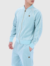 FILA Fella Velour Jacket Sterling Blue/Coconut Milk