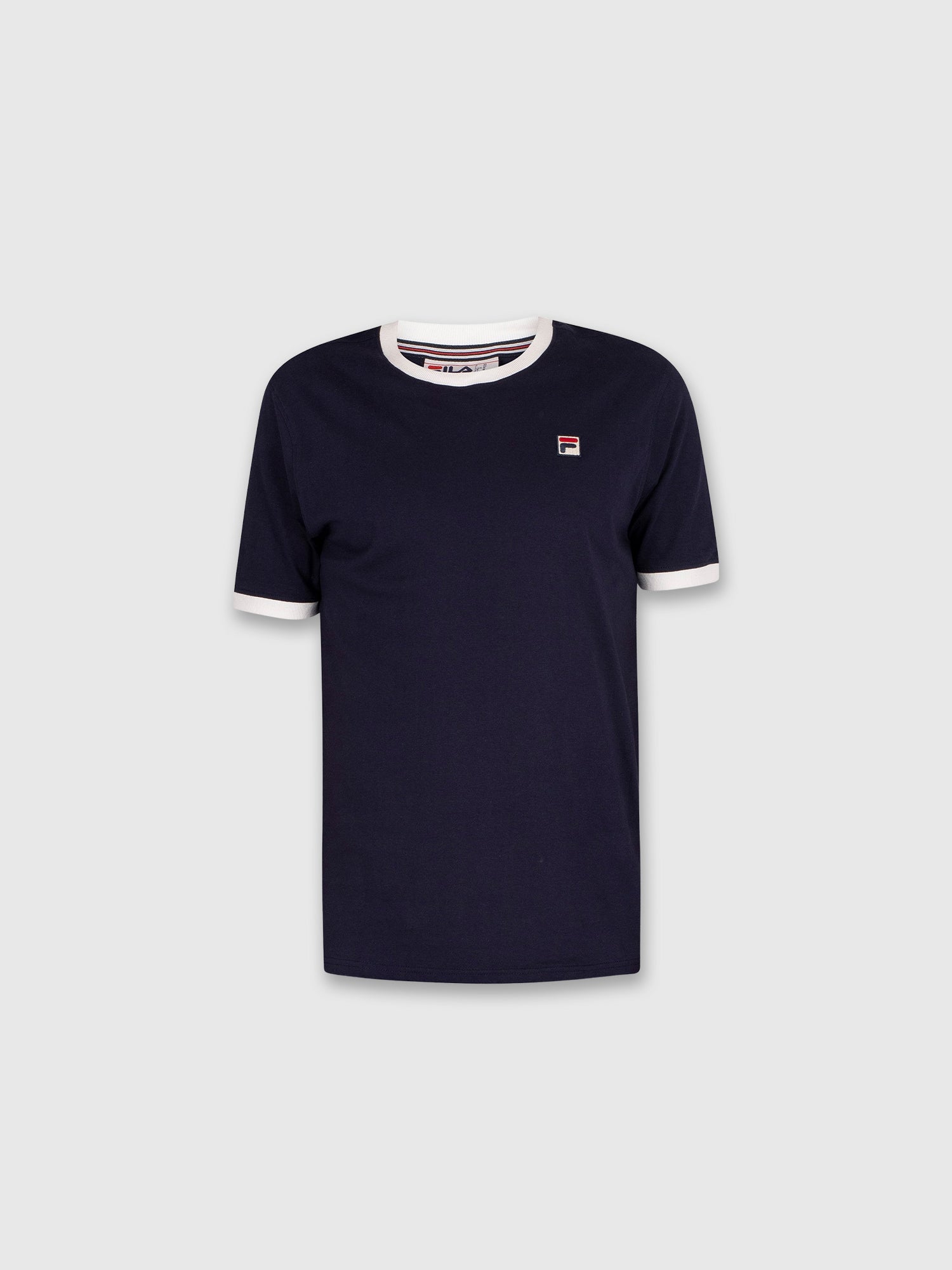 FILA Marconi Essential Ringer T-shirt Navy/White from Saxumo.com