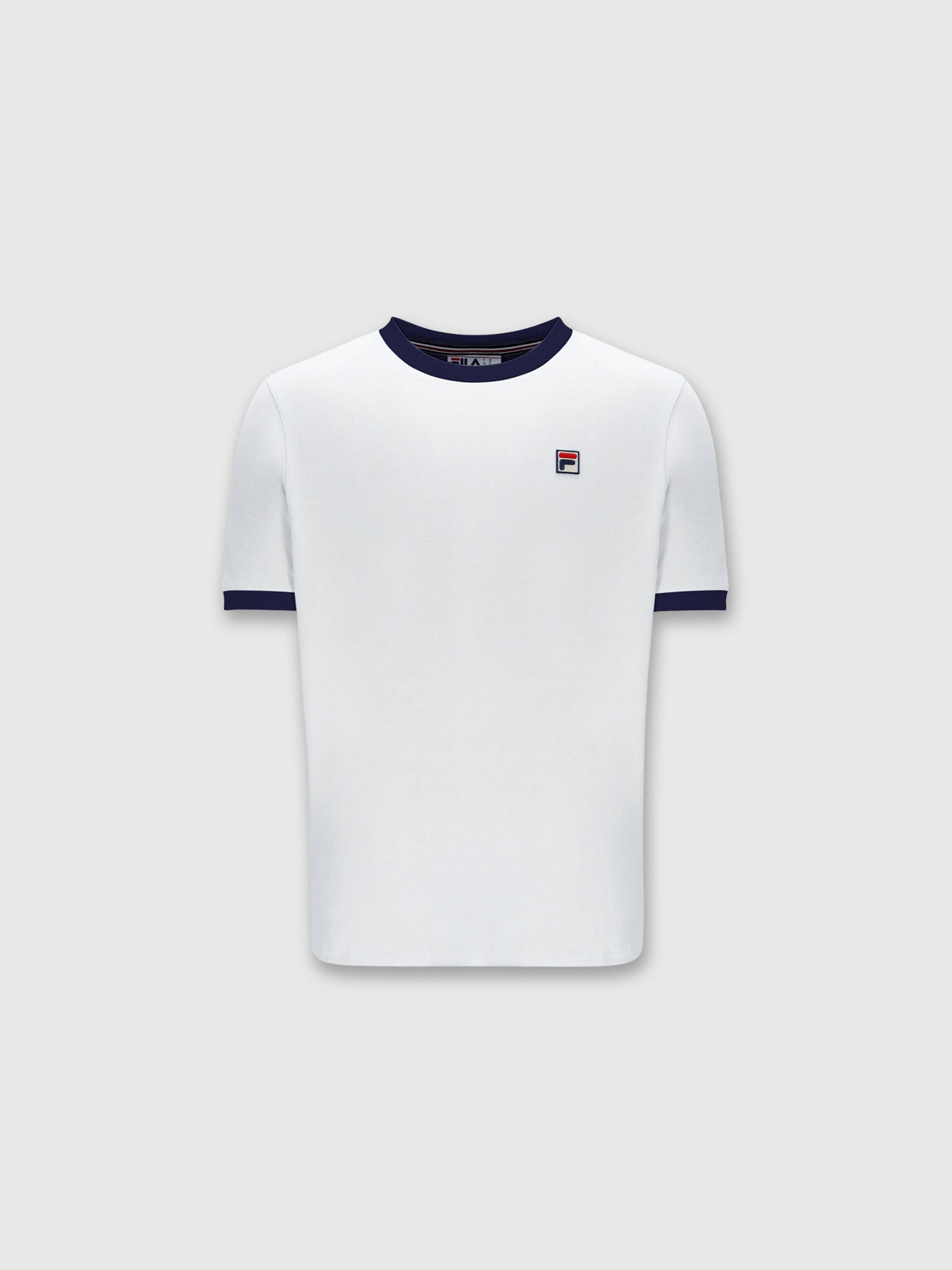 FILA Marconi Essential Ringer T-shirt White/Navy from Saxumo.com