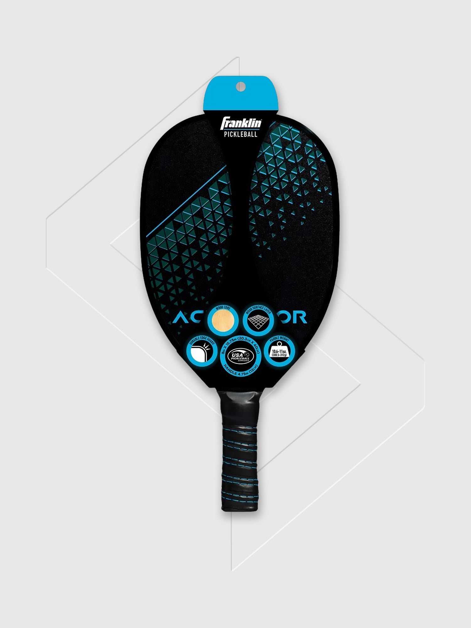 Franklin Activator Wooden Pickleball Paddle Black/Blue from Saxumo.com