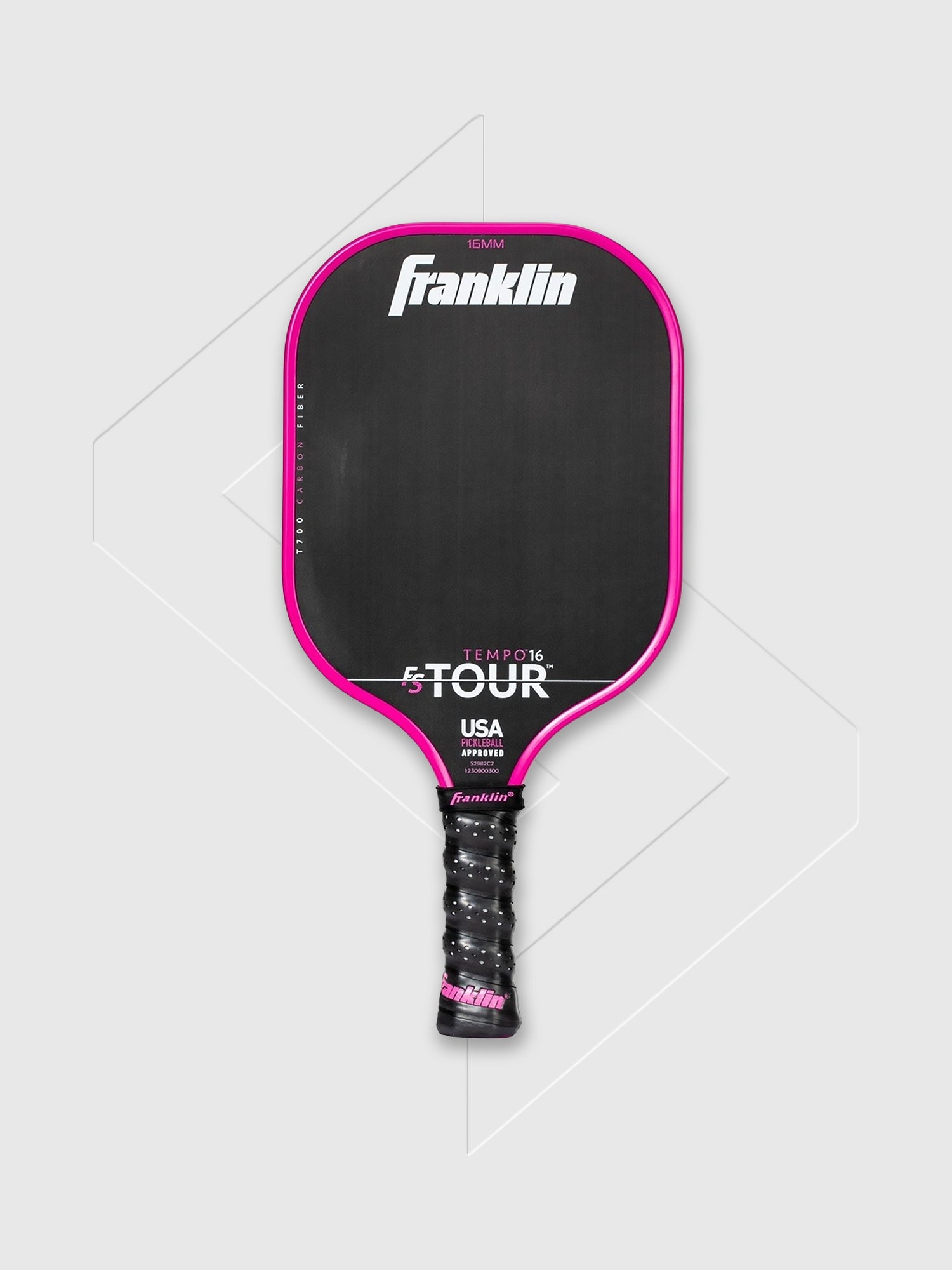 Franklin FS Tour Tempo Pickleball Paddle Black/Pink from Saxumo.com