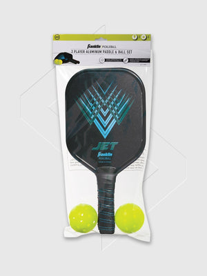 Franklin Jet 2-Player Pickleball Paddle and Ball Set Black/Red/Blue from Saxumo.com