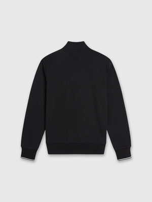 Fred Perry Half Zip Sweatshirt Black from Saxumo.com