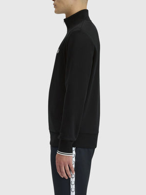 Fred Perry Half Zip Sweatshirt Black from Saxumo.com