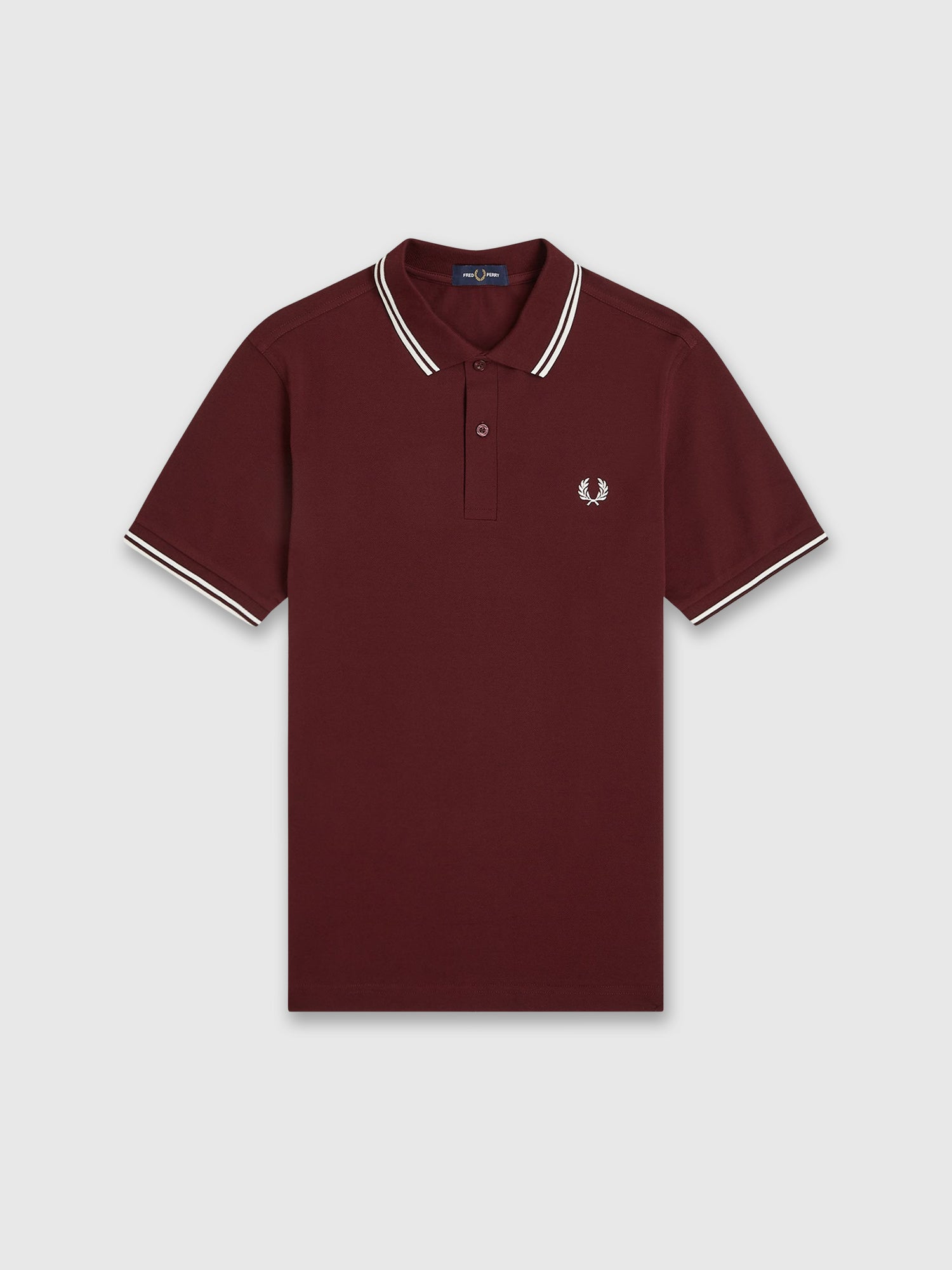 Fred Perry Twin Tipped Shirt Oxblood from Saxumo.com