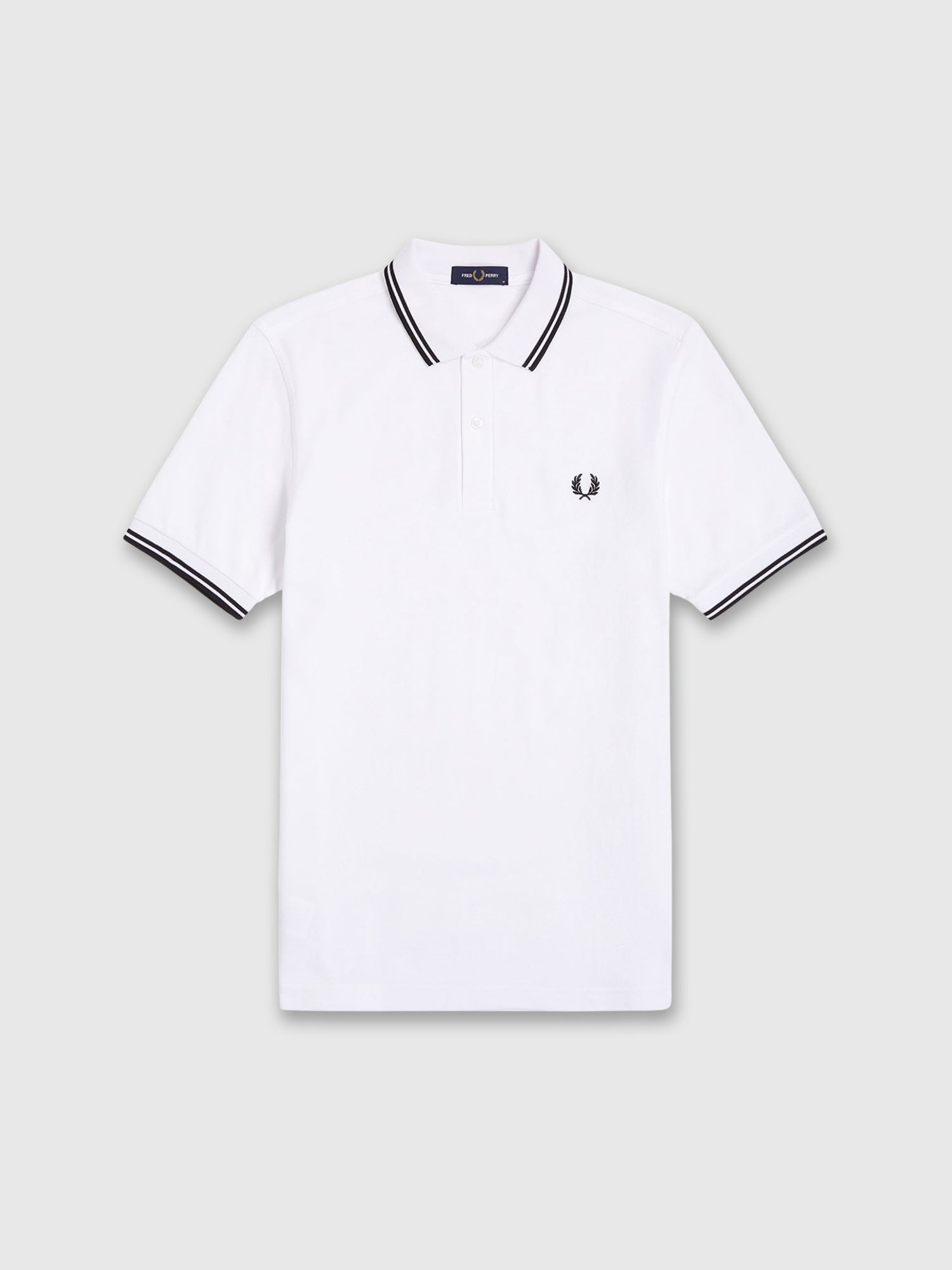 Fred Perry Twin Tipped Shirt White from Saxumo.com