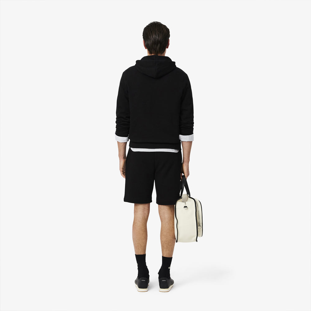Lacoste Organic Brushed Cotton Fleece Short Black from Saxumo