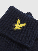Lyle and Scott Cotton Merino Gloves Dark Navy