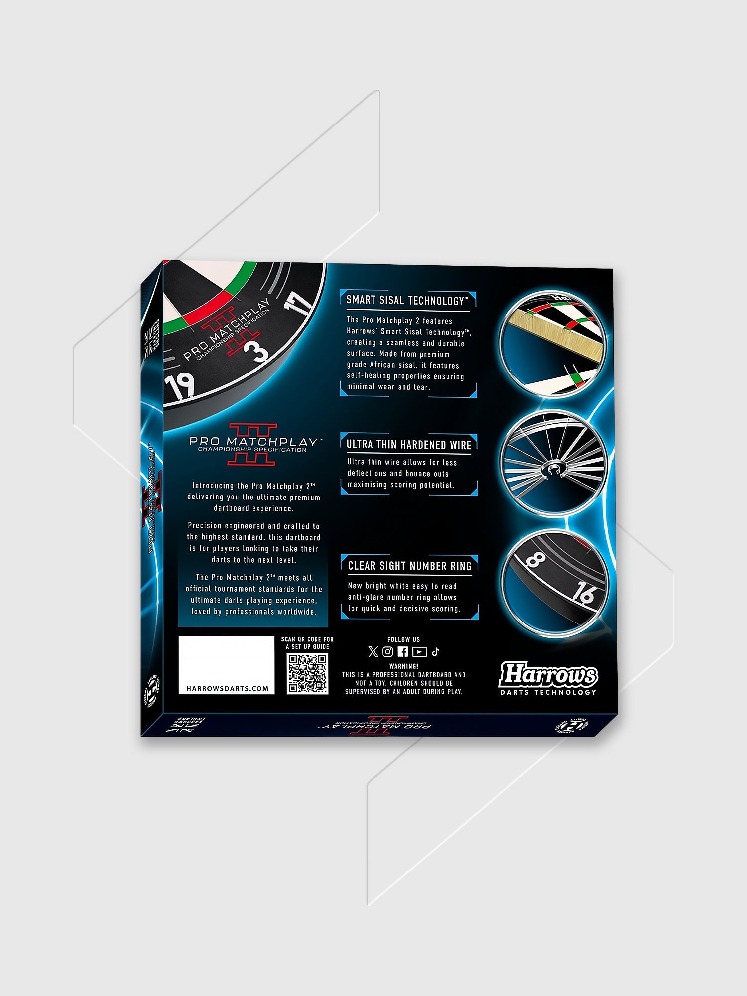 Harrows Pro Matchplay 2 Bristle Dartboard from Saxumo.com