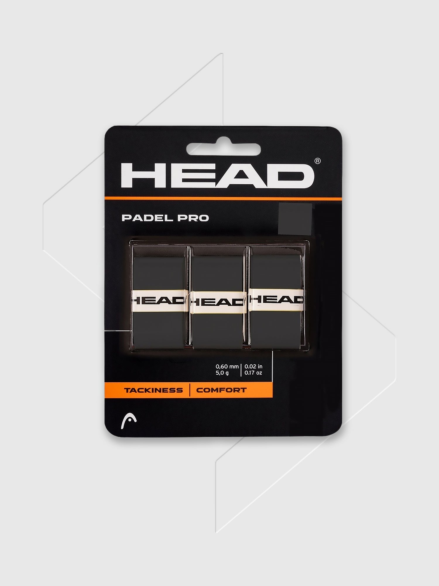Head Padel Pro Overgrip Pack of 3 Black from Saxumo.com