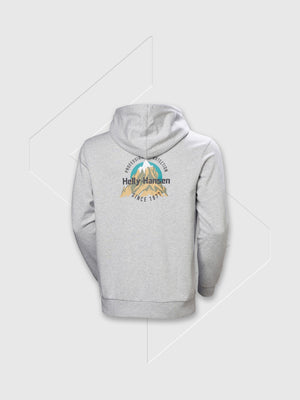 Helly Hansen Core Graphic Hoodie Grey from Saxumo.com