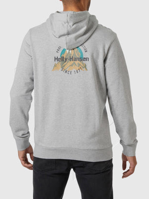 Helly Hansen Core Graphic Hoodie Grey from Saxumo.com