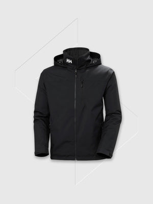 Helly Hansen Crew Hooded Midlayer Sailing Jacket 2.0 Black from Saxumo.com