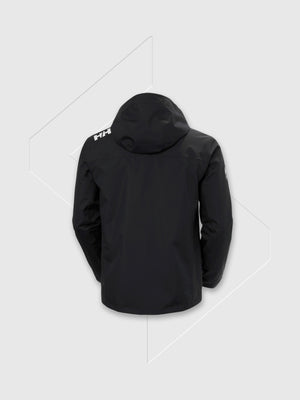 Helly Hansen Crew Hooded Midlayer Sailing Jacket 2.0 Black from Saxumo.com