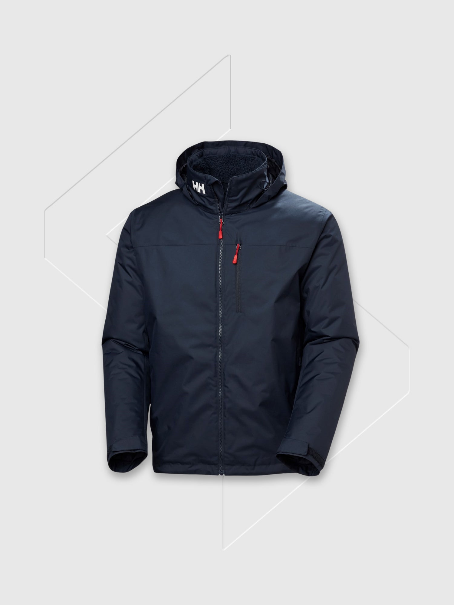 Helly Hansen Crew Hooded Midlayer Sailing Jacket 2.0 Navy from Saxumo.com