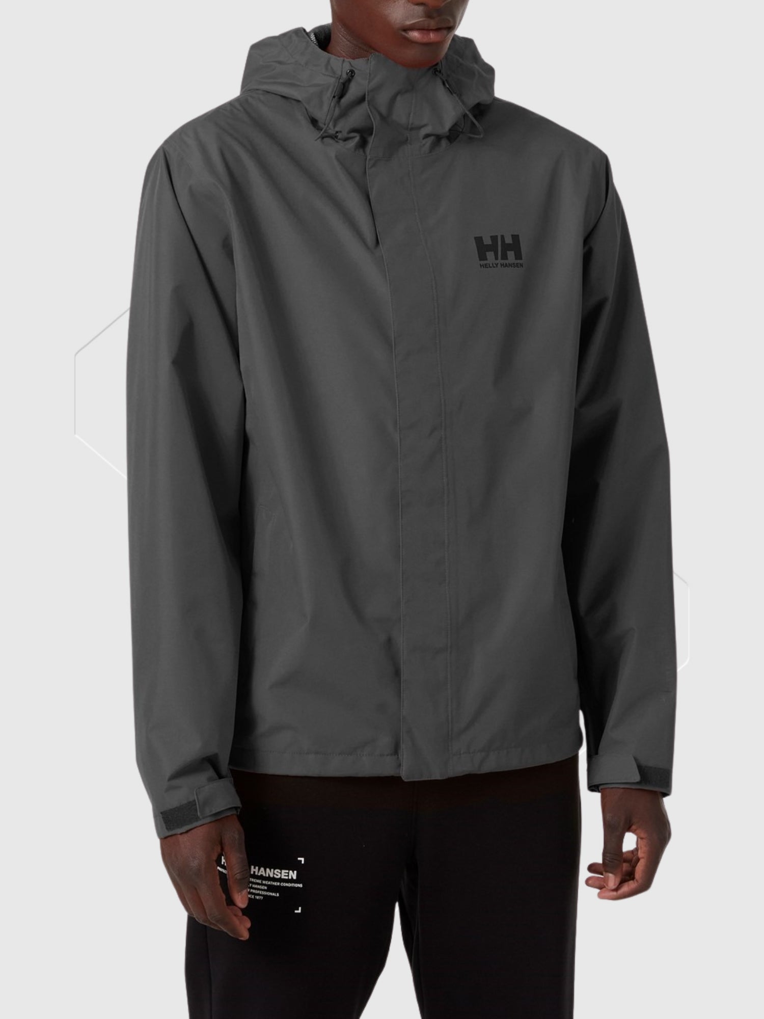 Helly Hansen Seven J Rain Jacket Grey from Saxumo.com
