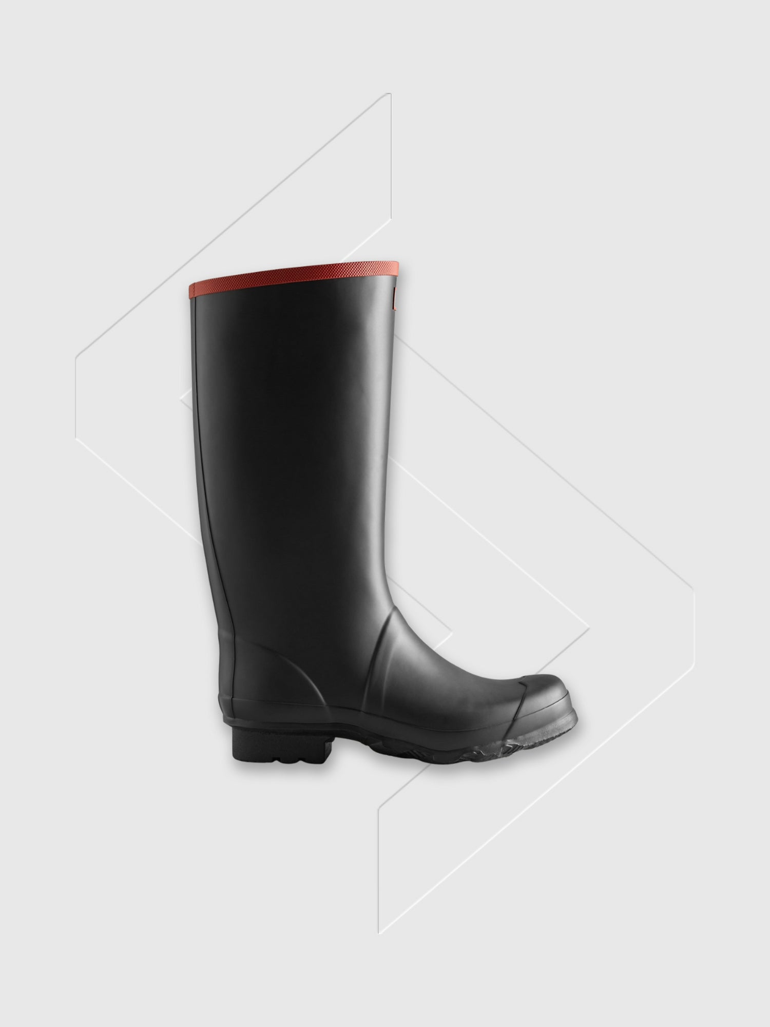 Hunter Argyll Full Knee Wellington Boots Black from Saxumo.com