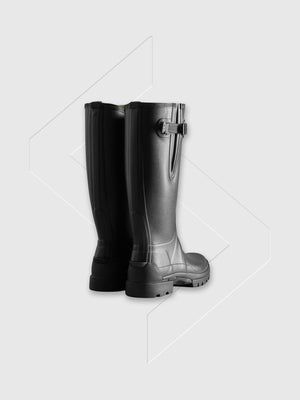 Hunter Balmoral Adjustable Wellington Boots Black from Saxumo.com