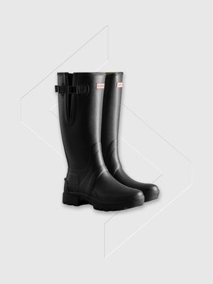 Hunter Balmoral Adjustable Wellington Boots Black from Saxumo.com