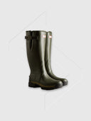 Hunter Balmoral Adjustable Wellington Boots Dark Olive from Saxumo.com