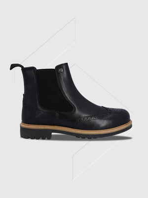 Hunter Cawdor Brogue Dealer Boot Black from Saxumo.com