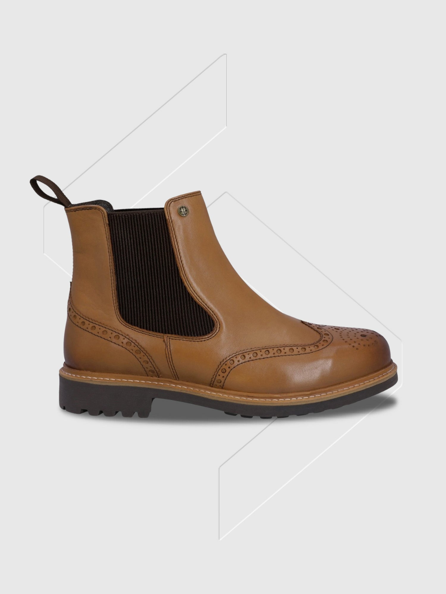 Hunter Cawdor Brogue Dealer Boot Tan from Saxumo.com