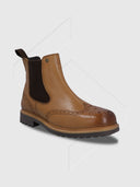 Hunter Cawdor Brogue Dealer Boot Tan from Saxumo.com