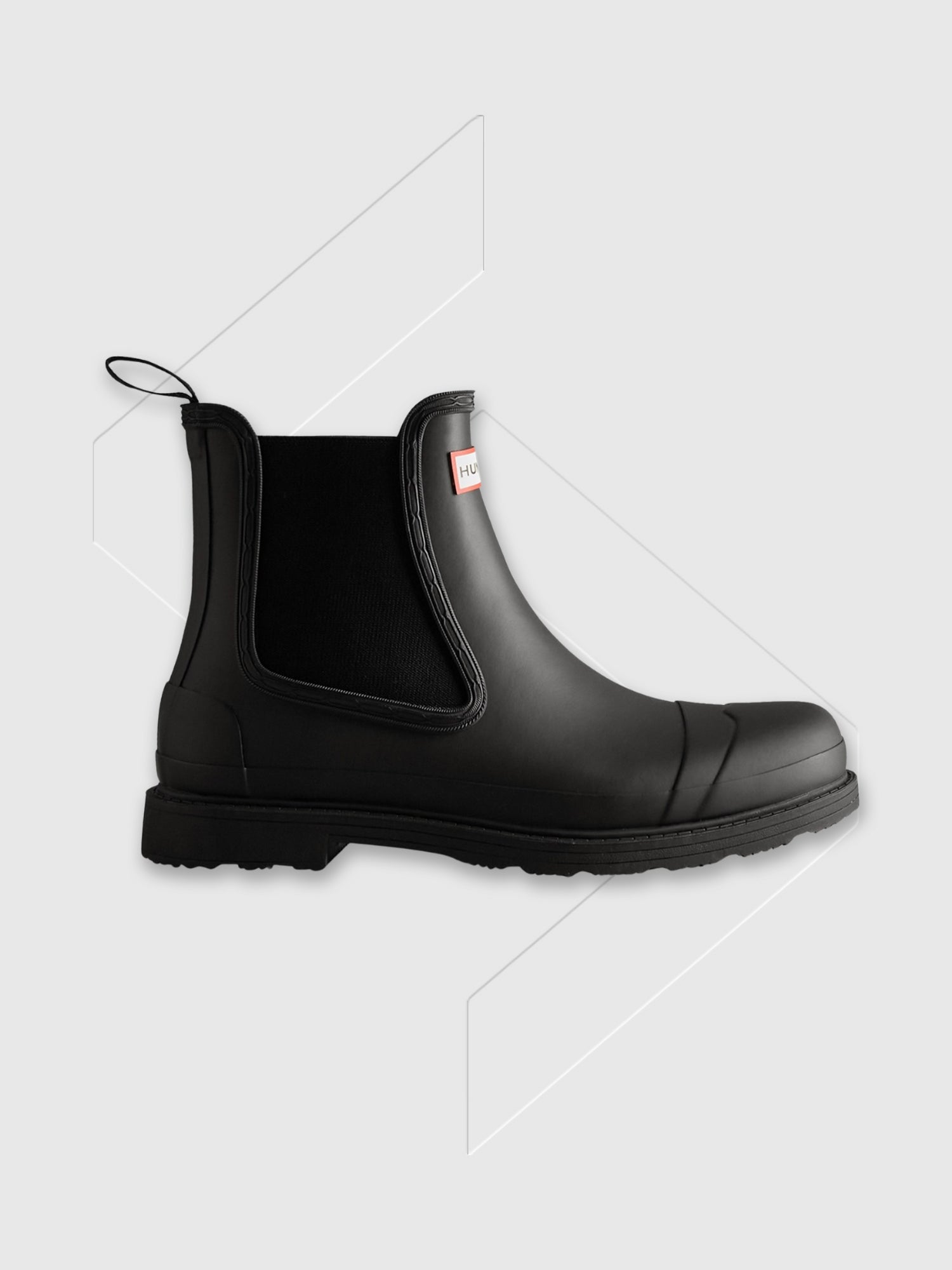 Hunter Commando Chelsea Boots Black from Saxumo.com