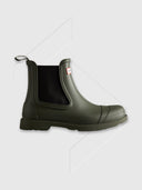Hunter Commando Chelsea Boots Dark Olive from Saxumo.com