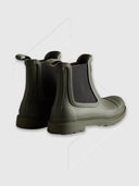 Hunter Commando Chelsea Boots Dark Olive from Saxumo.com