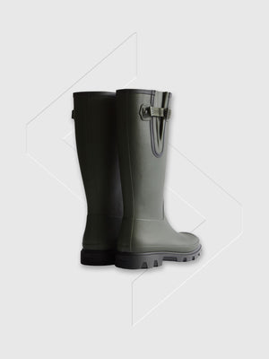 Hunter Downpour Adjustable Boot Dark Olive/Black from Saxumo.com
