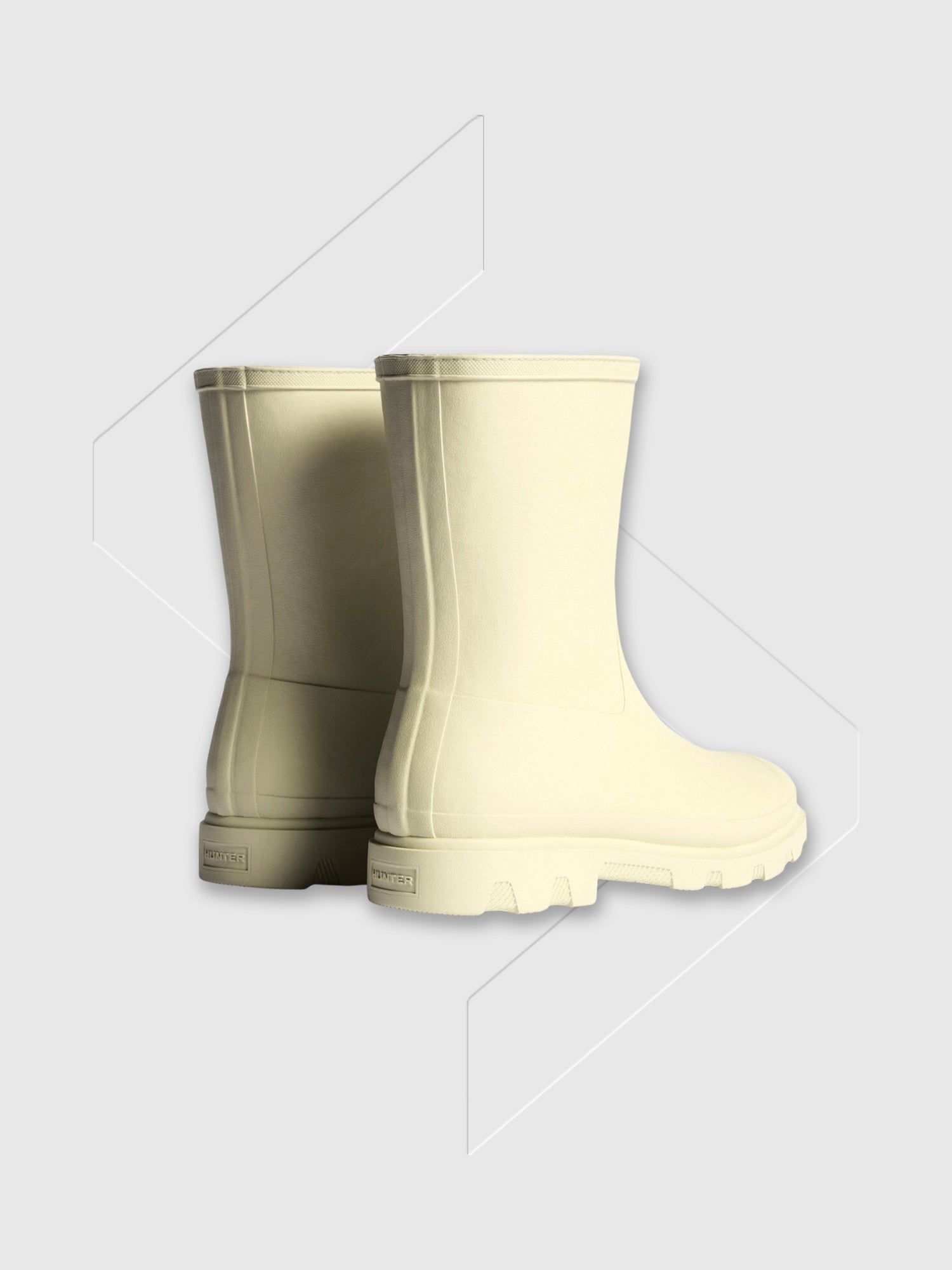 Hunter Downpour Short Insulated Boot Gravel from Saxumo.com